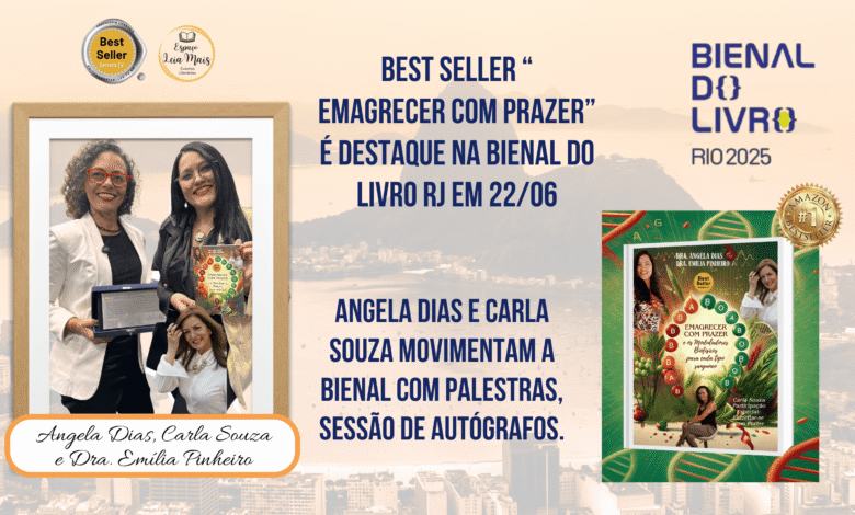 Bienal RJ 2025: sucesso do livro “Emagrecer com prazer”