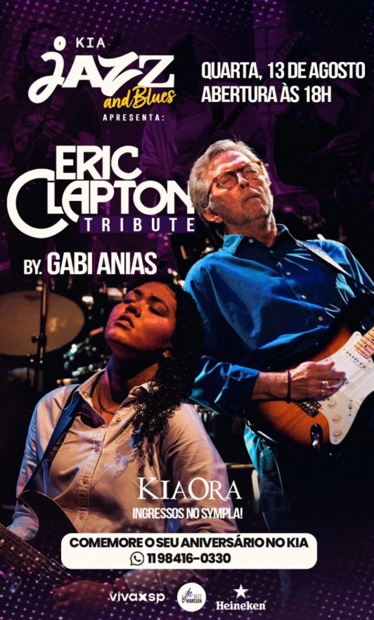 Jovem Guitarrista Gabi Anias Presta Tributo A Eric Clapton No Kia Ora 2 Flyer