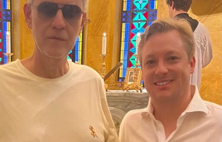 Felipe Menegat e Andrea Bocceli